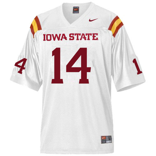 Iowa State Cyclones Men's #14 Tory Spears Nike NCAA Authentic White College Stitched Football Jersey FO42B40EC